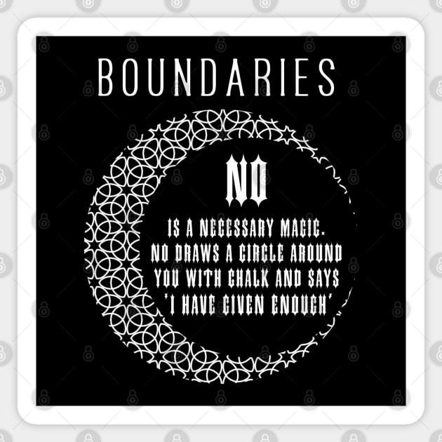 No is a necessary magic Sticker by Blacklinesw9